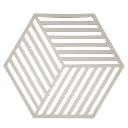 Zone Denmark 31612 Untersetzer Hexagon Warm Grey L24