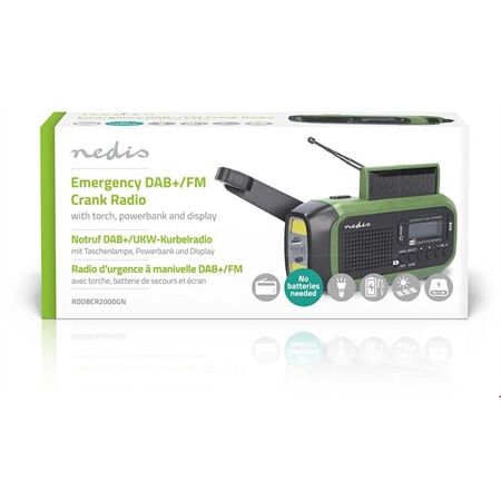 Nedis RDDBCR2000GN Notfallradio