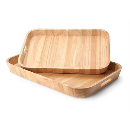 Continenta 03281000 Tablett, Gummibaum 53x35x5 cm