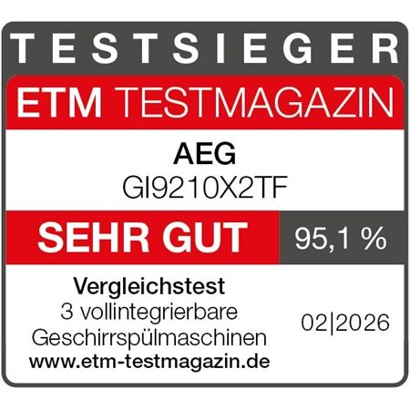 AEG GI9210X2TF Geschirrspüler vollint. PerfectFit