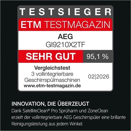 AEG GI9210X2TF Geschirrspüler vollint. PerfectFit