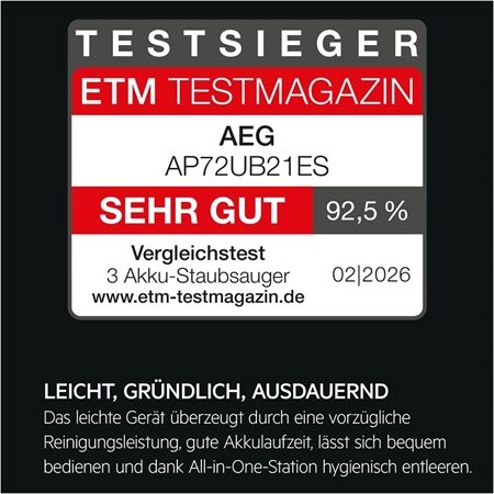 AEG AP72UB21ES mit Absaugstation