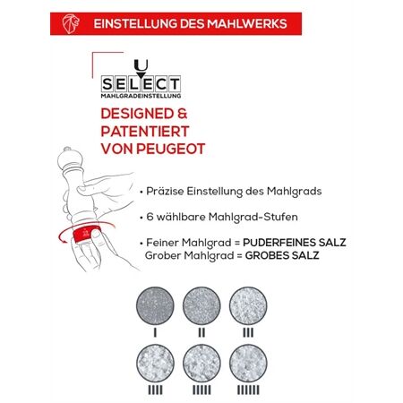 Peugeot 4435000 PARIS Salzmühle u’Select Z schokol. 15 cm
