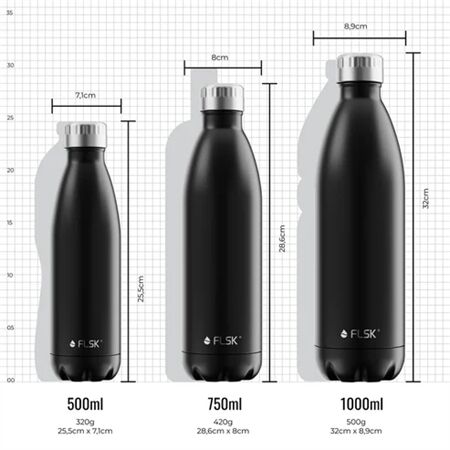 FLSK Drinking Bottle 1000ml Rot