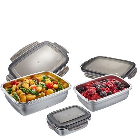 Gefu 89522 Frischhaltedosen-Set PREPPO, 3-teilig
