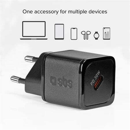 sbs USB Type-C Ladegerät GaN (30W)