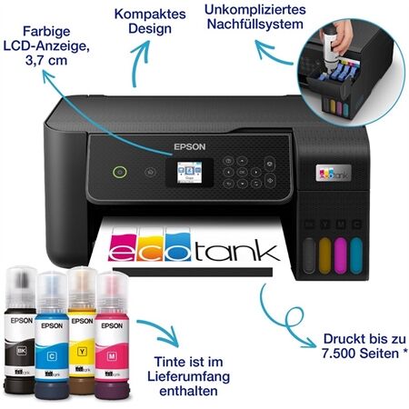 Epson EcoTank ET-2871 abzgl. 40 € Cashback (von Epson)