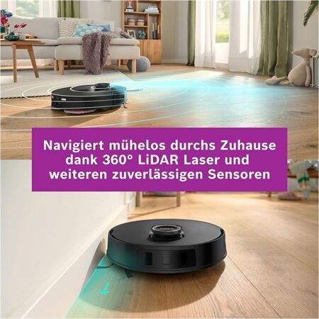 Bosch BCRDW3BAB Saugroboter mit Absaugstation selectline