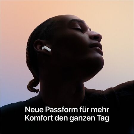 Apple AirPods 4 mit aktiver Lärmkompensation