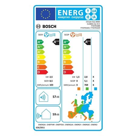 Bosch CLC8001i-Set 25 E Single-Split-Klimagerät 2,5 kW
