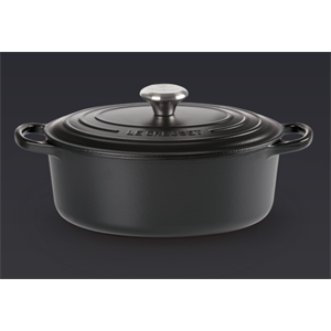 Le Creuset Bräter Oval Signature 29cm schwarz